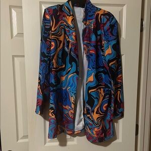 Colorful Abstract Women's Jacket Women’s Large